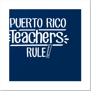 Puerto Rico Teachers Rule Posters and Art